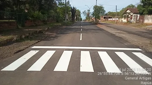 Señalización Vial Horizontal – Obras Públicas Artigas