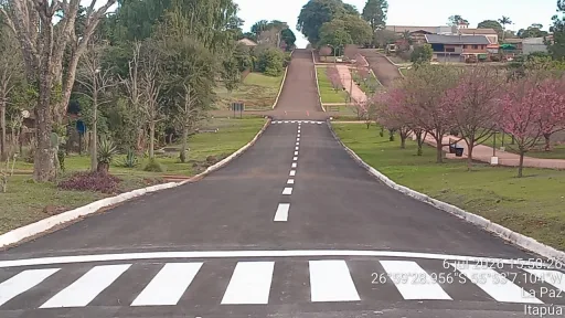 Demarcación horizontal y señalización vial - La Paz Itapuá