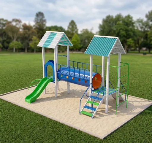 Parque Infantil Modular – Serie Doble Torre Playa